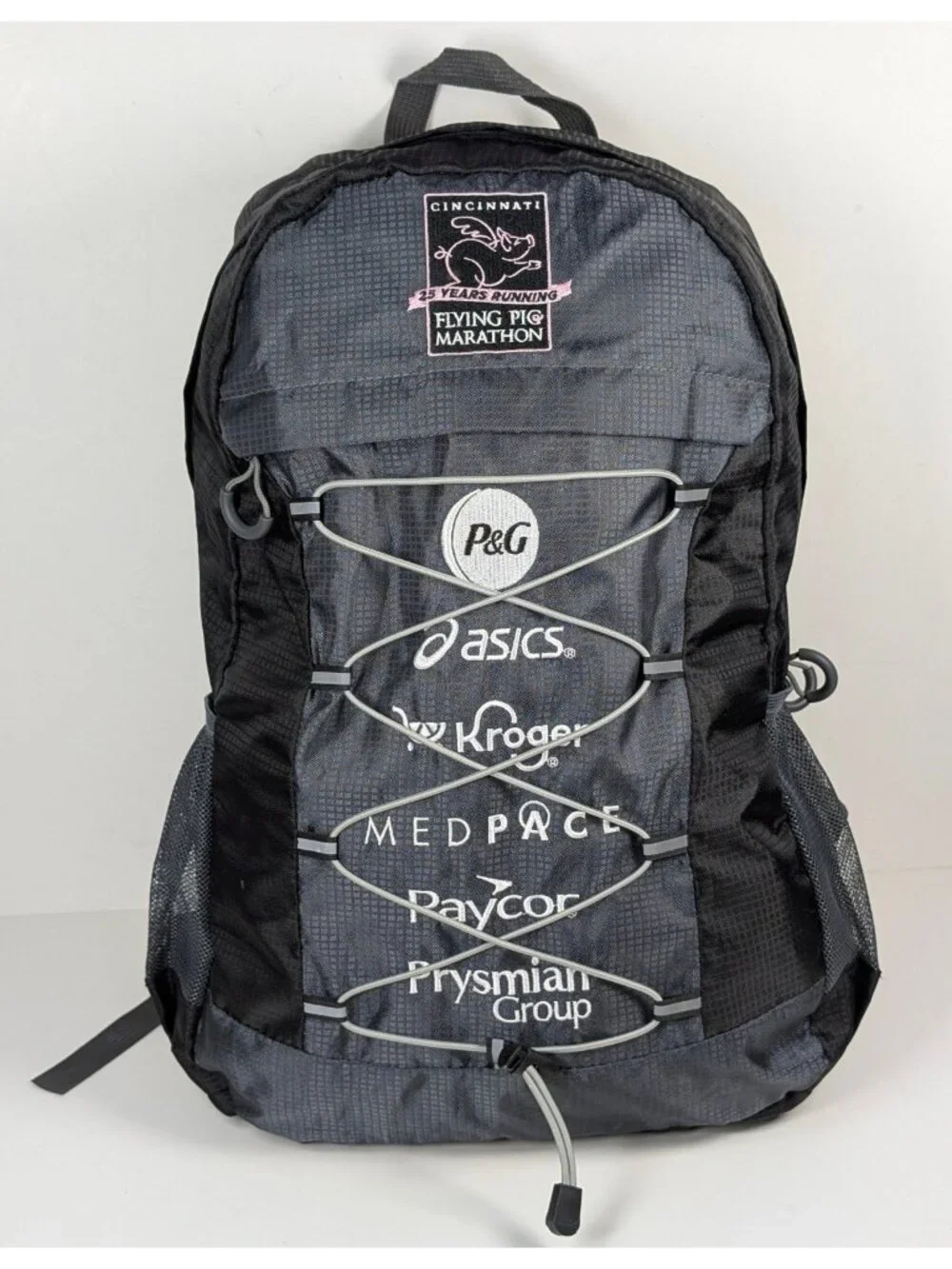 Flying Pig Marathon Cincinnati Lightweight Backpack Packable Workout Runner Bag